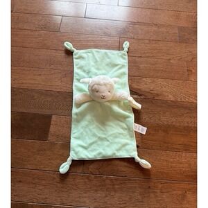 Carters Blanket Sheep Lamb Pacifier Holder Corner Knots Mint Green